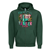Sports Green upper class trailer trash Zipper Hoodie - RanaPortraitStore