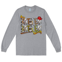 Heather Grey hey batter batter swing Long Sleeve Tee - SublimationCraftShop