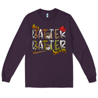 Plum hey batter batter swing Long Sleeve Tee - SublimationCraftShop