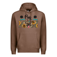 Chestnut western pug mom Premium Hoodie - RanaPortraitStore