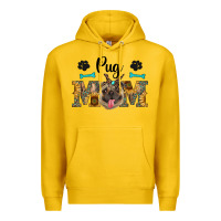 Western Pug Mom Premium Hoodie | Teevron