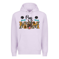Lilac western pug mom Premium Hoodie - RanaPortraitStore