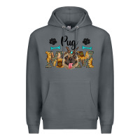 Rock western pug mom Premium Hoodie - RanaPortraitStore