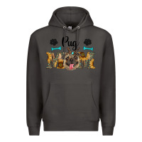 Smoke western pug mom Premium Hoodie - RanaPortraitStore