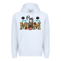 White western pug mom Premium Hoodie - RanaPortraitStore