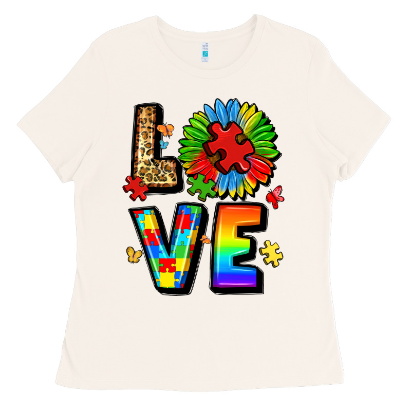 Autism Love Ladies Tee by LillyAllenDesigns | Teevron