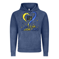 Vintage Denim world down syndrome symbol Vintage Hoodie - Artiststas