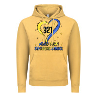 Vintage Mustard world down syndrome symbol Vintage Hoodie - Artiststas