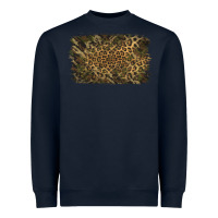 Navy Camouflage Leopard Background Heavyweight Sweatshirt - Jasminsmagicworld