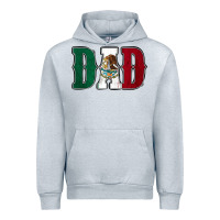 Heather Grey Mexican Flag Dad Urban Hoodie - Jasminsmagicworld
