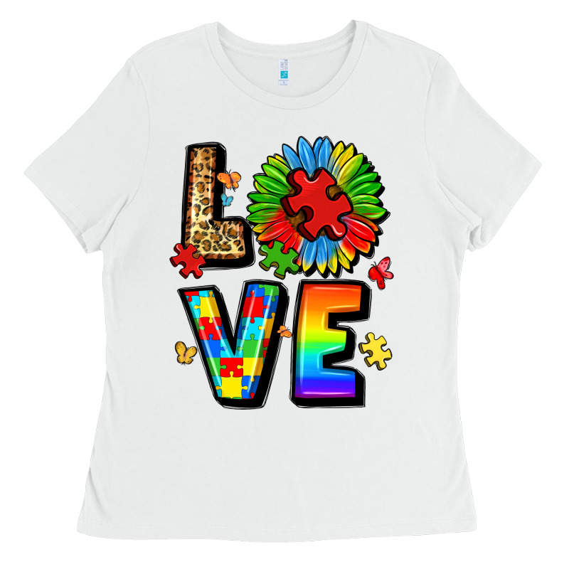 Autism Love Ladies Tee by LillyAllenDesigns | Teevron