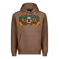 Chestnut western heifer mom with sunflowers and turquoise license plate Premium Hoodie - Artiststas
