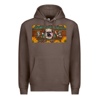 Coffee western heifer mom with sunflowers and turquoise license plate Premium Hoodie - Artiststas