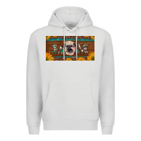Dove Grey western heifer mom with sunflowers and turquoise license plate Premium Hoodie - Artiststas