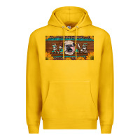 Lemon western heifer mom with sunflowers and turquoise license plate Premium Hoodie - Artiststas
