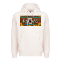 Pale Pink western heifer mom with sunflowers and turquoise license plate Premium Hoodie - Artiststas