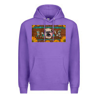 Purple western heifer mom with sunflowers and turquoise license plate Premium Hoodie - Artiststas