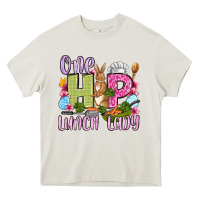 Cream Easter Day One hip Lunch Lady Heavy Core Tee - OliviaCreatesArt