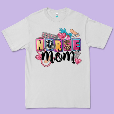 Nurse Mom Premium Tee Designed By Fadigitalartstudio