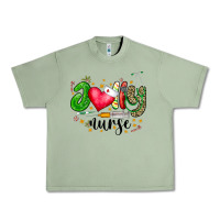 Oil Green Jolly Nurse Black Urban Heavy Tee - CowhideDigitalArt