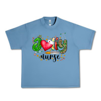 Pebble Blue Jolly Nurse Black Urban Heavy Tee - CowhideDigitalArt
