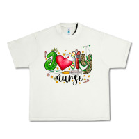 Pistachio Jolly Nurse Black Urban Heavy Tee - CowhideDigitalArt
