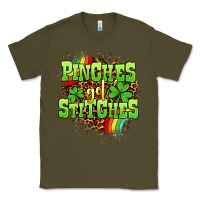 Army Green St. Patrick's Day Pinches get stitches Classic Tee - OliviaCreatesArt