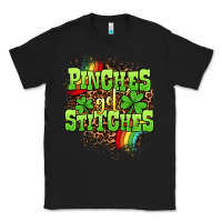 Black St. Patrick's Day Pinches get stitches Classic Tee - OliviaCreatesArt
