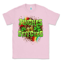 Bubblegum Pink St. Patrick's Day Pinches get stitches Classic Tee - OliviaCreatesArt