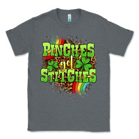 Charcoal Heather St. Patrick's Day Pinches get stitches Classic Tee - OliviaCreatesArt