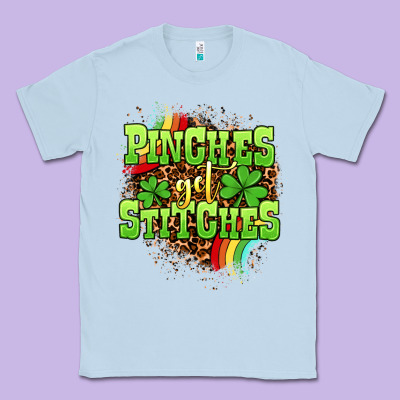 St. Patrick's Day Pinches Get Stitches Classic Tee Designed By Oliviacreatesart