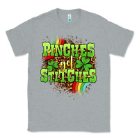 Heather Grey St. Patrick's Day Pinches get stitches Classic Tee - OliviaCreatesArt