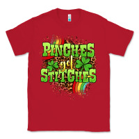 Red St. Patrick's Day Pinches get stitches Classic Tee - OliviaCreatesArt