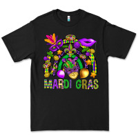 Black Mardi Gras Rainbow Premium Tee - BundleAndBundleShop