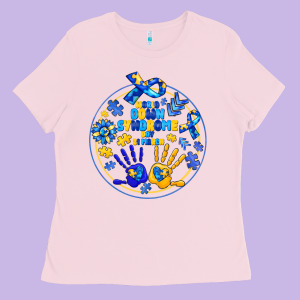World Down Syndrome Day Ladies Tee Designed By Cowhidedigitalart