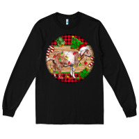 Black Nubian Goat Christmas Long Sleeve Tee - LillyAllenDesigns