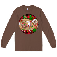 Chestnut Nubian Goat Christmas Long Sleeve Tee - LillyAllenDesigns