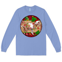 Colony Blue Nubian Goat Christmas Long Sleeve Tee - LillyAllenDesigns