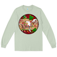 Matcha Nubian Goat Christmas Long Sleeve Tee - LillyAllenDesigns