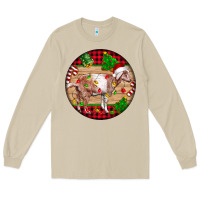 Mushroom Nubian Goat Christmas Long Sleeve Tee - LillyAllenDesigns
