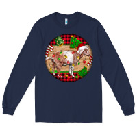 Navy Nubian Goat Christmas Long Sleeve Tee - LillyAllenDesigns