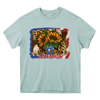 Arona Patriotic Sunflower God Bless America Heavy Core Tee - Jasminsmagicworld