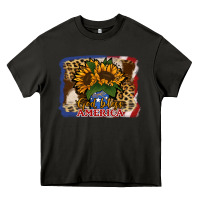 Asphalt Patriotic Sunflower God Bless America Heavy Core Tee - Jasminsmagicworld