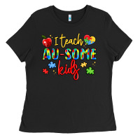 Black i teach au some kids Ladies Tee - LillyAllenDesigns