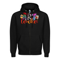 Black art teacher Zipper Hoodie - RanaPortraitStore