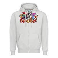 Dove Grey art teacher Zipper Hoodie - RanaPortraitStore