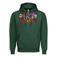 Sports Green art teacher Zipper Hoodie - RanaPortraitStore