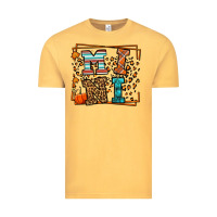 Vintage Mustard Fall Autumn Leopard Mini Vintage Tee - LillyAllenDesigns