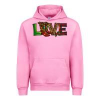 Fuchsia Pink Christmas boots love Urban Hoodie - RanaPortraitStore