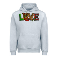 Heather Grey Christmas boots love Urban Hoodie - RanaPortraitStore